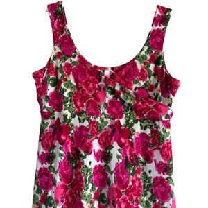 Gilmour, Vancouver Boutique dress, crossover lined bodice, floral, size S 🇨🇦
